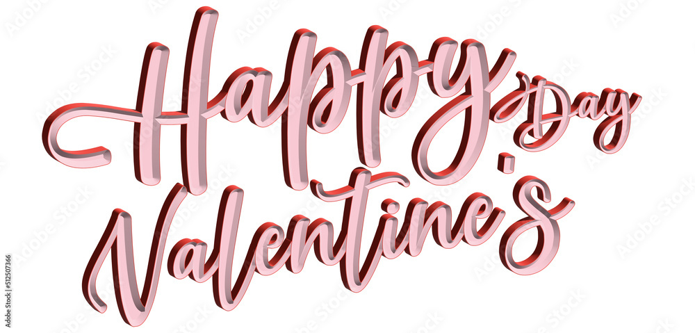 Happy Valentines Day 3D Text fonts, Congratulation Banner 3D text Happy Valentines Day 3D Text fonts, Congratulation Banner 3D text