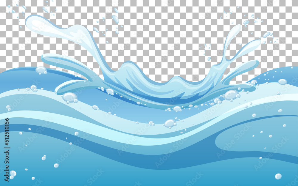 Water Splash Raster Water splash on grid background Stock Vector | Adobe Stock