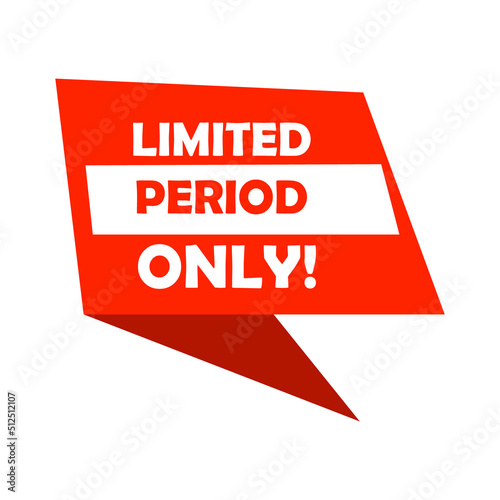 Inscription Limited period only design element