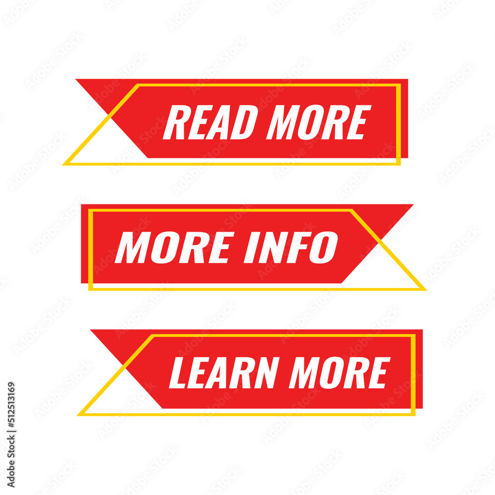More Info design, for websites, banners, and other promotions , Vector Template More Info design, for websites, banners, and other promotions , Vector Template
