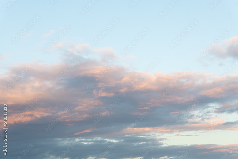 Sunset sky for background or sunrise sky and cloud at morning.