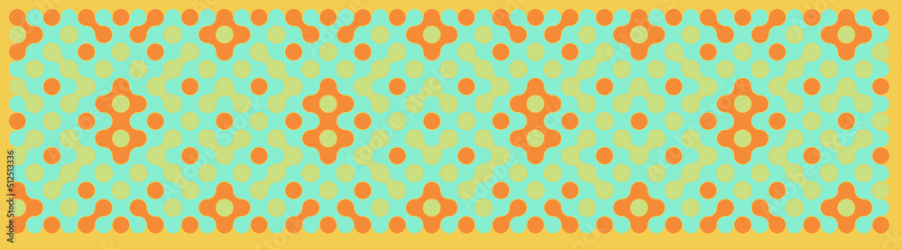 Multicolor truchet tiling connections illustration Multicolor truchet tiling connections illustration