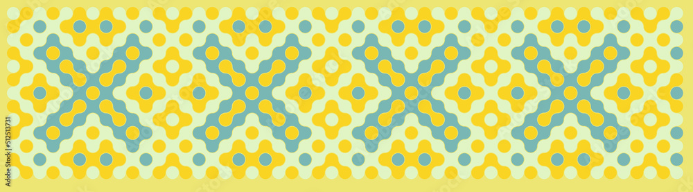 Multicolor truchet tiling connections illustration Multicolor truchet tiling connections illustration