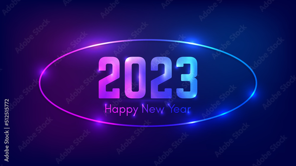 2023 Happy New Year neon background 2023 Happy New Year neon background