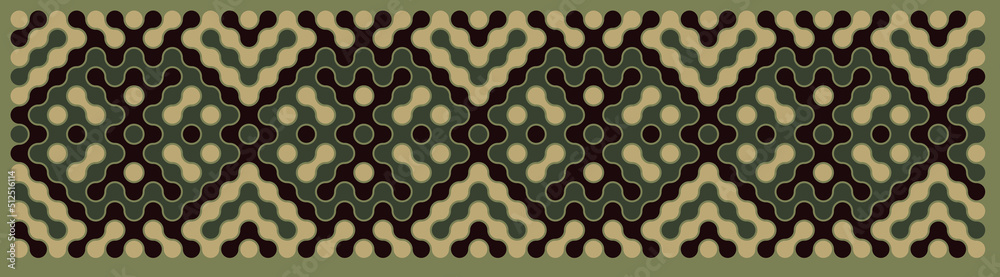 Multicolor truchet tiling connections illustration Multicolor truchet tiling connections illustration