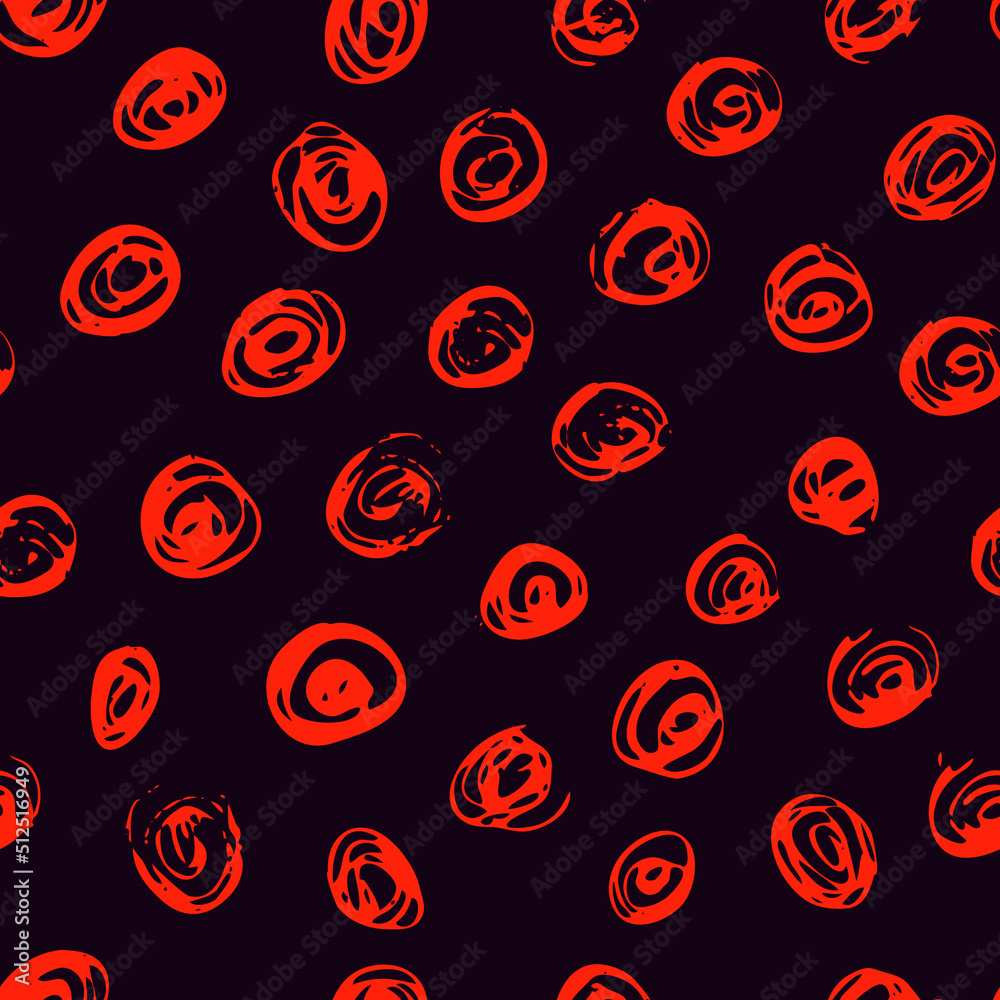 Vector Seamless Hand Drawn Scribble Pattern. Minimal Artistic Sketch Endless Print.