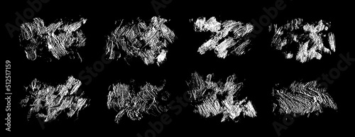 Grunge oil paint abstract strokes set. Oil paint brush daubs and smears. Ink splatter backgrounds collection. Grunge strokes. Paint brush textures. Abstract quirky scribbles. Rough grungy overlays.