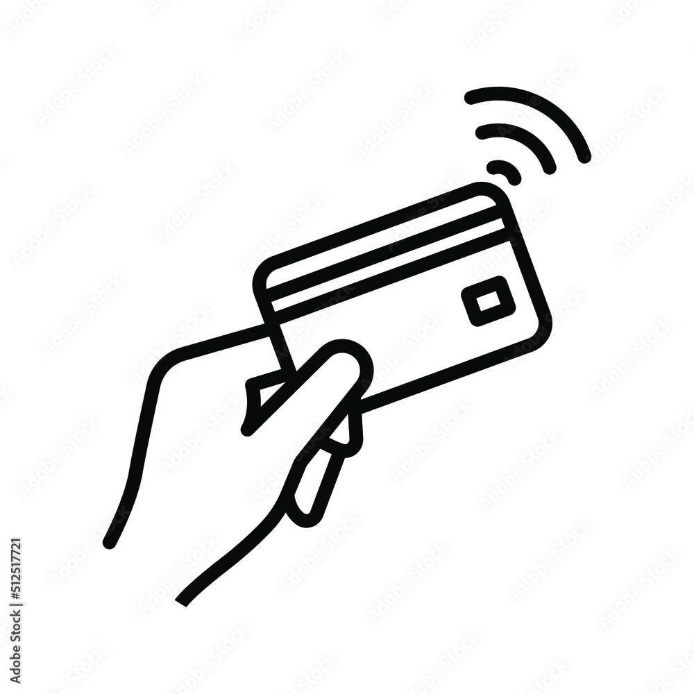 NFC payment icon. Technology for contactless payment. vector illustration NFC payment icon. Technology for contactless payment. vector illustration