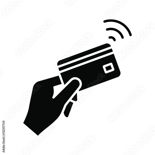 NFC payment icon. Technology for contactless payment. vector illustration