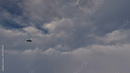 Ufo Flying , animation.Full HD 1920×1080.09 Second Long.