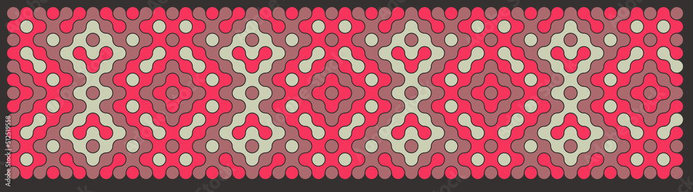 Multicolor truchet tiling connections illustration Multicolor truchet tiling connections illustration