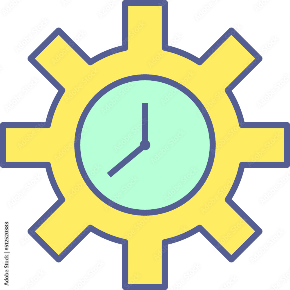 Unique Time Optimization Vector Icon Unique Time Optimization Vector Icon