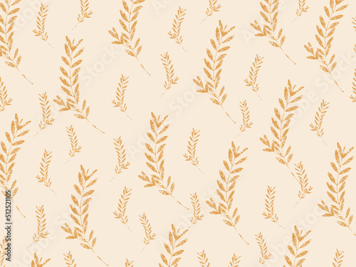 seamless pattern background with wheat ears