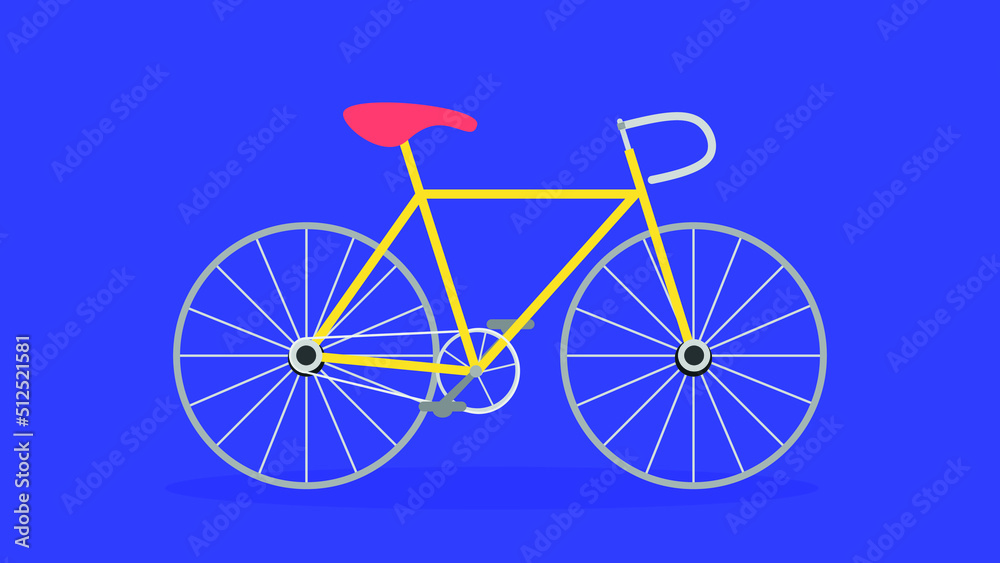Sports road bike illustration