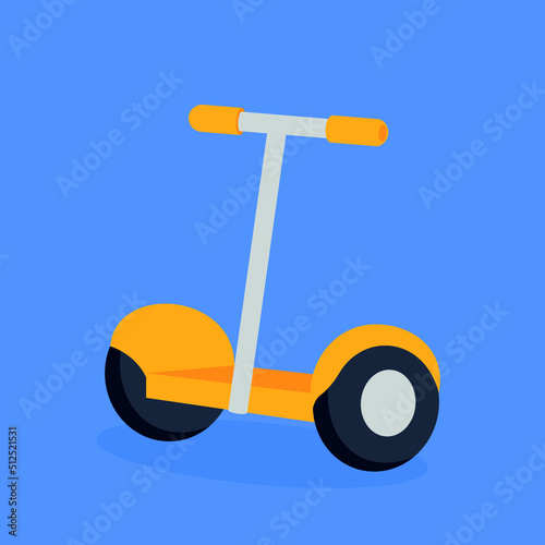Children's two-wheeled segway in the illustration