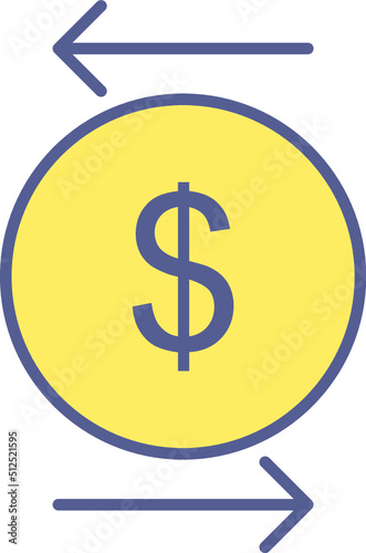 Unique Transcation Vector Icon