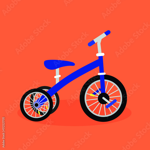 Blue children's small tricycle