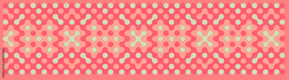 Multicolor truchet tiling connections illustration Multicolor truchet tiling connections illustration