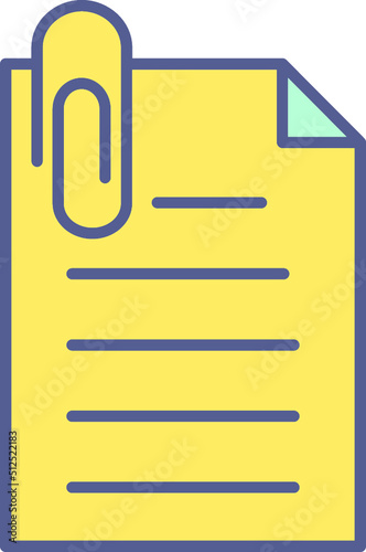 Unique Attachment Vector Icon