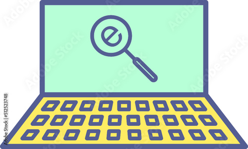 Unique Find on Internet Vector Icon