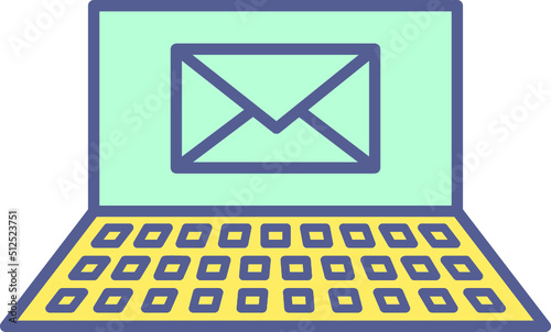 Unique Emails Vector Icon