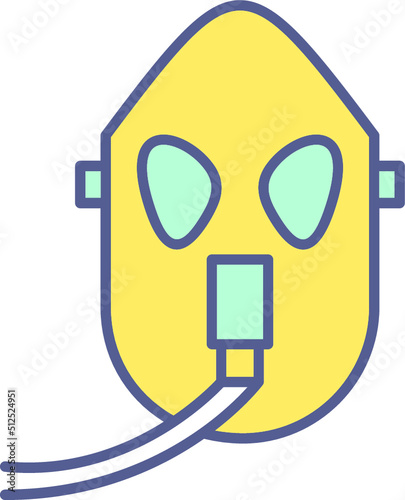 Unique Oxygen Mask Vector Icon