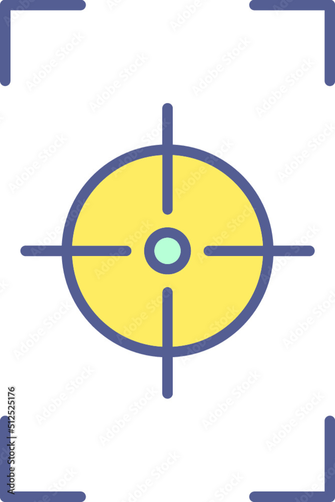 Unique Focus Vertical Vector Icon Unique Focus Vertical Vector Icon