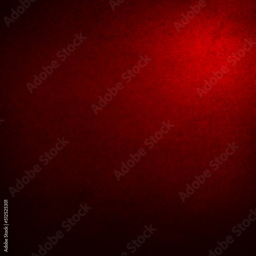 red suede texture background with rspot light and black vignette as vintage grunge background graphic texture design template