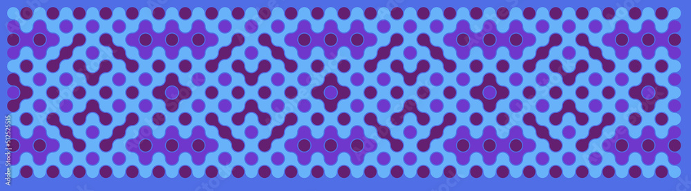 Multicolor truchet tiling connections illustration Multicolor truchet tiling connections illustration