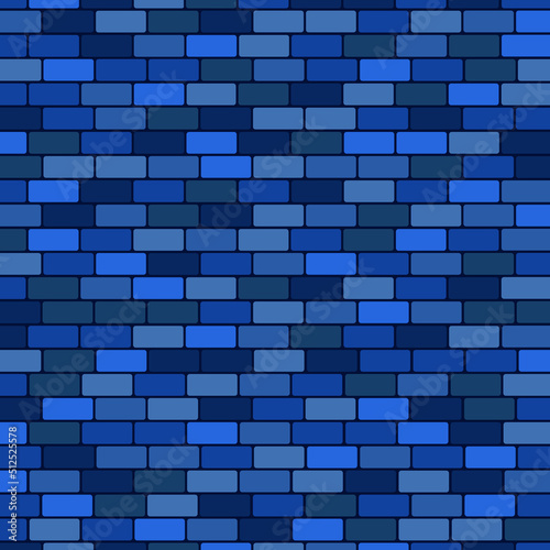 Blue Tiles Wall Background