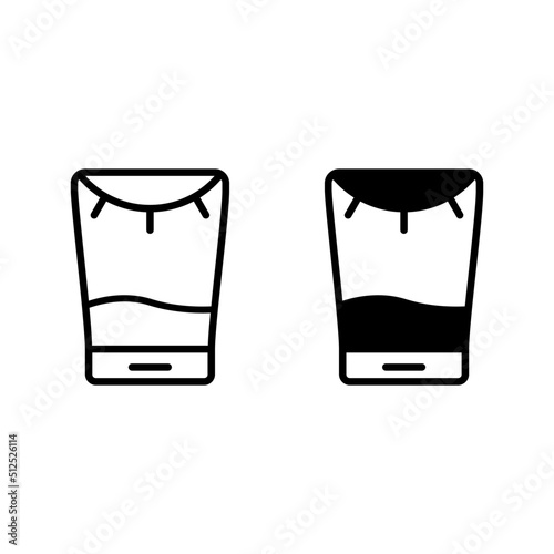 sunblock icon with outline and solid line style. Suitable for website design, logo, app and ui.