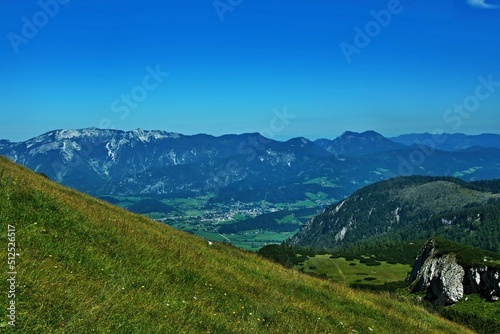 Austrian Alps - view from Rote Wand mountain in Totes Gebirge near Spital am Pyhrn