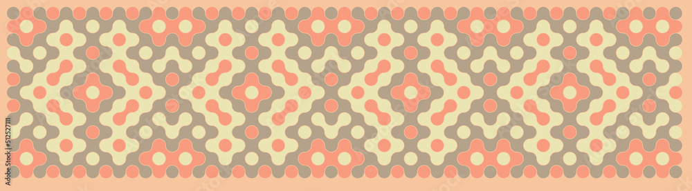 Multicolor truchet tiling connections illustration Multicolor truchet tiling connections illustration