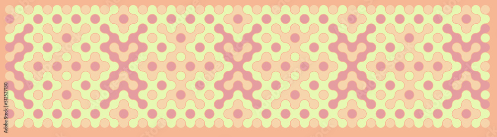 Multicolor truchet tiling connections illustration Multicolor truchet tiling connections illustration