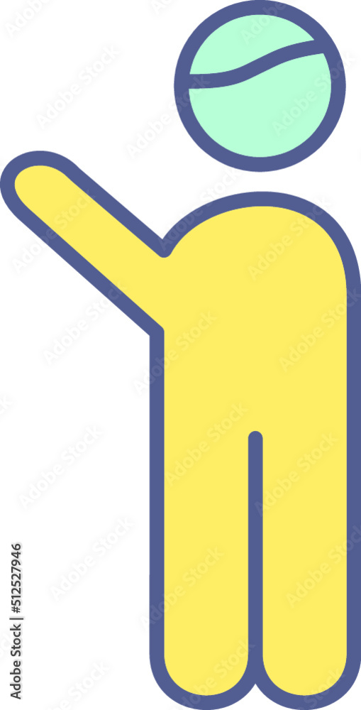 Unique Line Filled Icon Unique Line Filled Icon