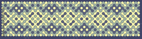 Multicolor truchet tiling connections illustration