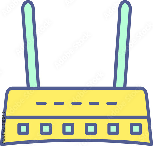 Unique Line filled Icon