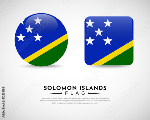 Free Download Realistic Solomon Islands flag icon vector. Set of Solomon Islands flag emblem vector - GFXLoad