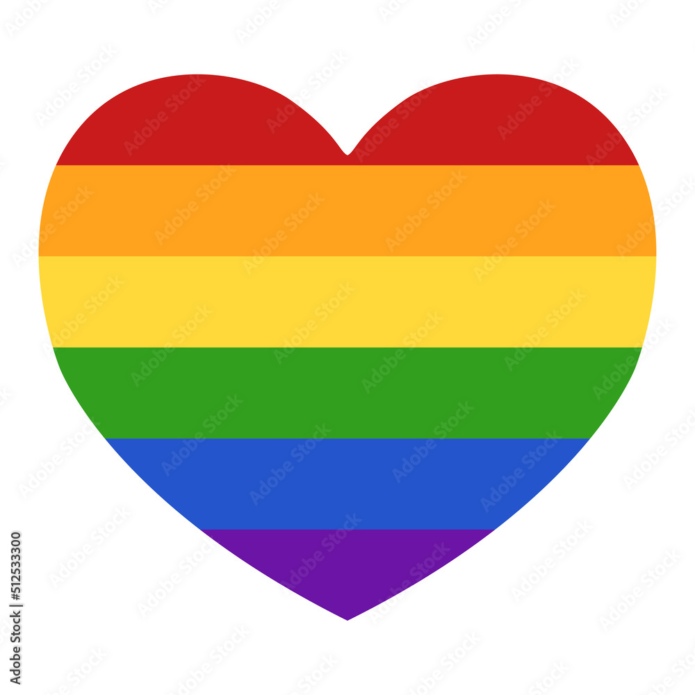 LGBTQ rainbow heart icon.Homosexuality concept vector illustration design LGBTQ rainbow heart icon.Homosexuality concept vector illustration design