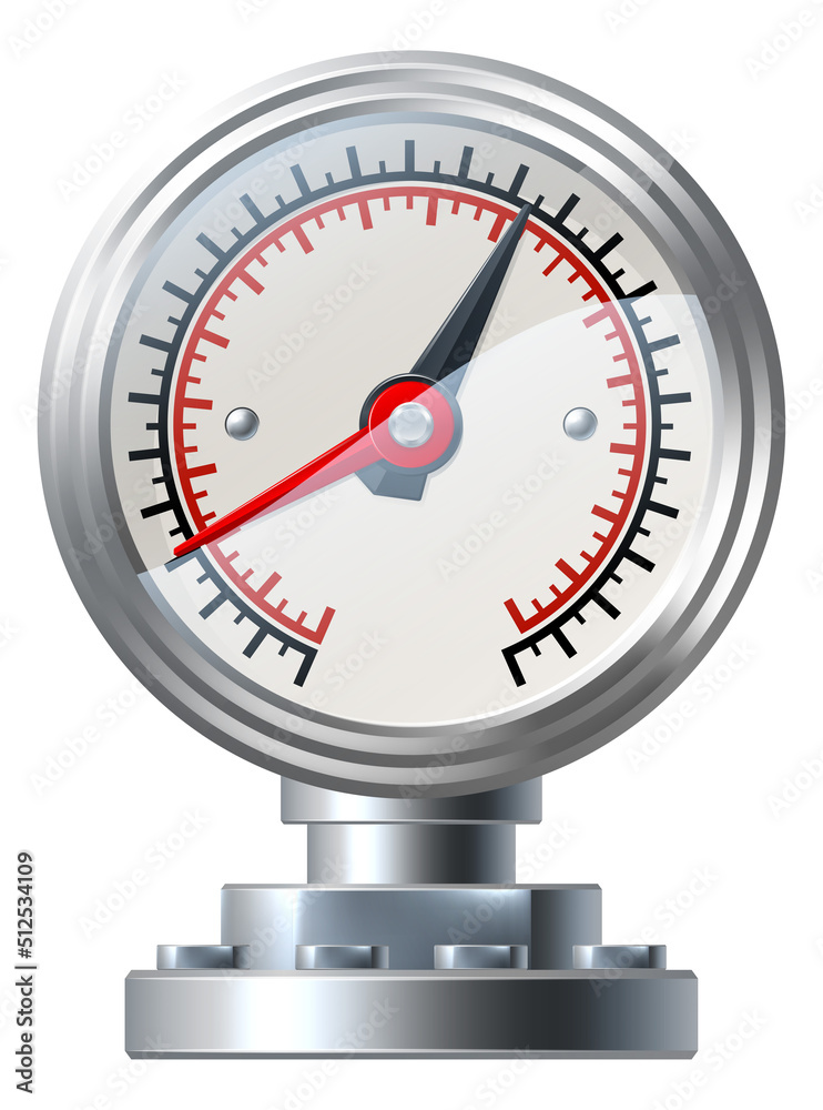 Pipe Pressure Gauge Pipeline Measurement Icon Pipe Pressure Gauge Pipeline Measurement Icon