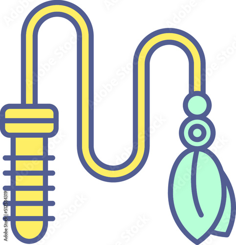 Unique Line Filled Icon