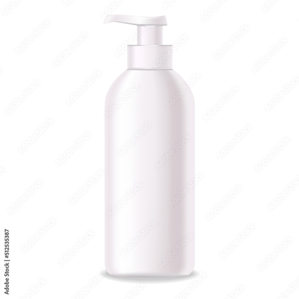 Realistic package for body cosmetic. Container lotion, tonic, serum, cream, bottle mockup isolated vector, package bottle cosmetic Realistic package for body cosmetic. Container lotion, tonic, serum, cream, bottle mockup isolated vector, package bottle cosmetic
