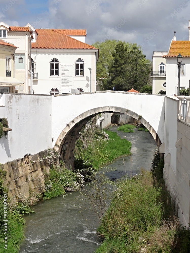 Romantic bridge over the Alcobaça river, Centro - Portugal 