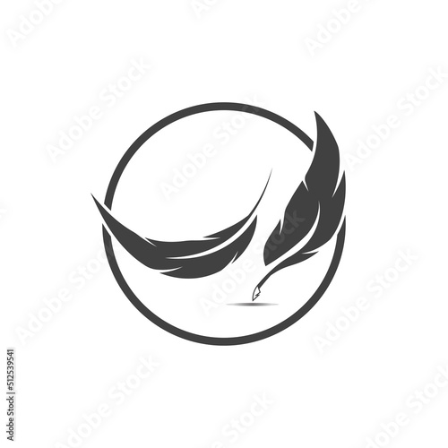 Feather logo vector template © Achmad99