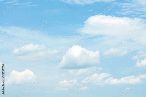 blue sky with clouds © 曹宇