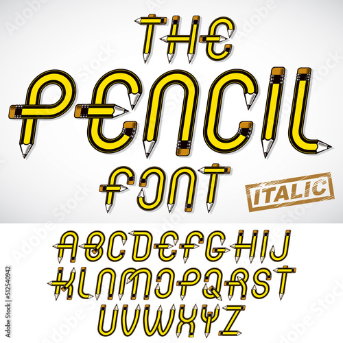 Vector script, trendy alpha...