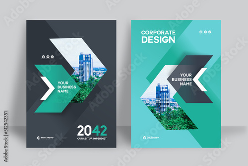 City Background Business Book Cover Design Template