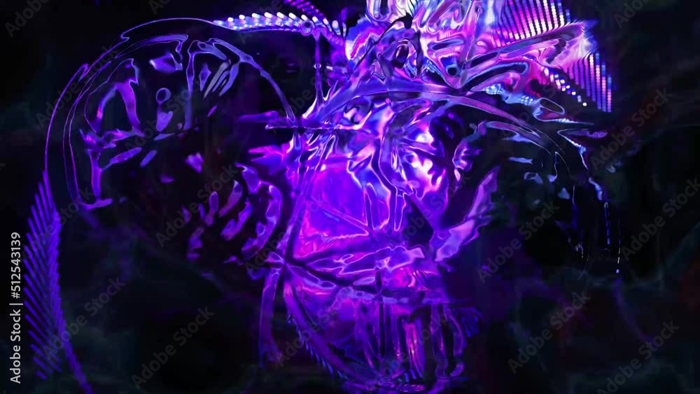 Liquid Fractual Background | Animation Modern Reflection Map Texture ...