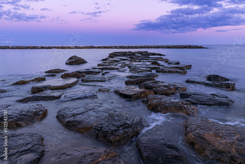 Abendstimmung am Meer, Ligurien