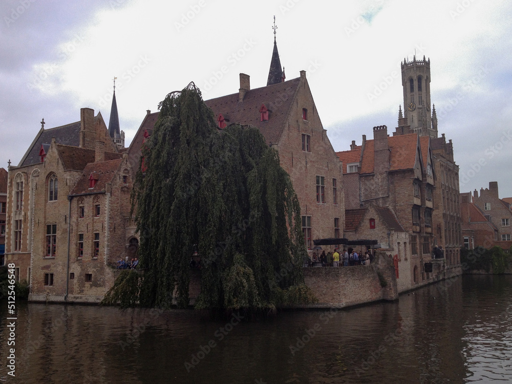 European townscape along the river European townscape along the river
